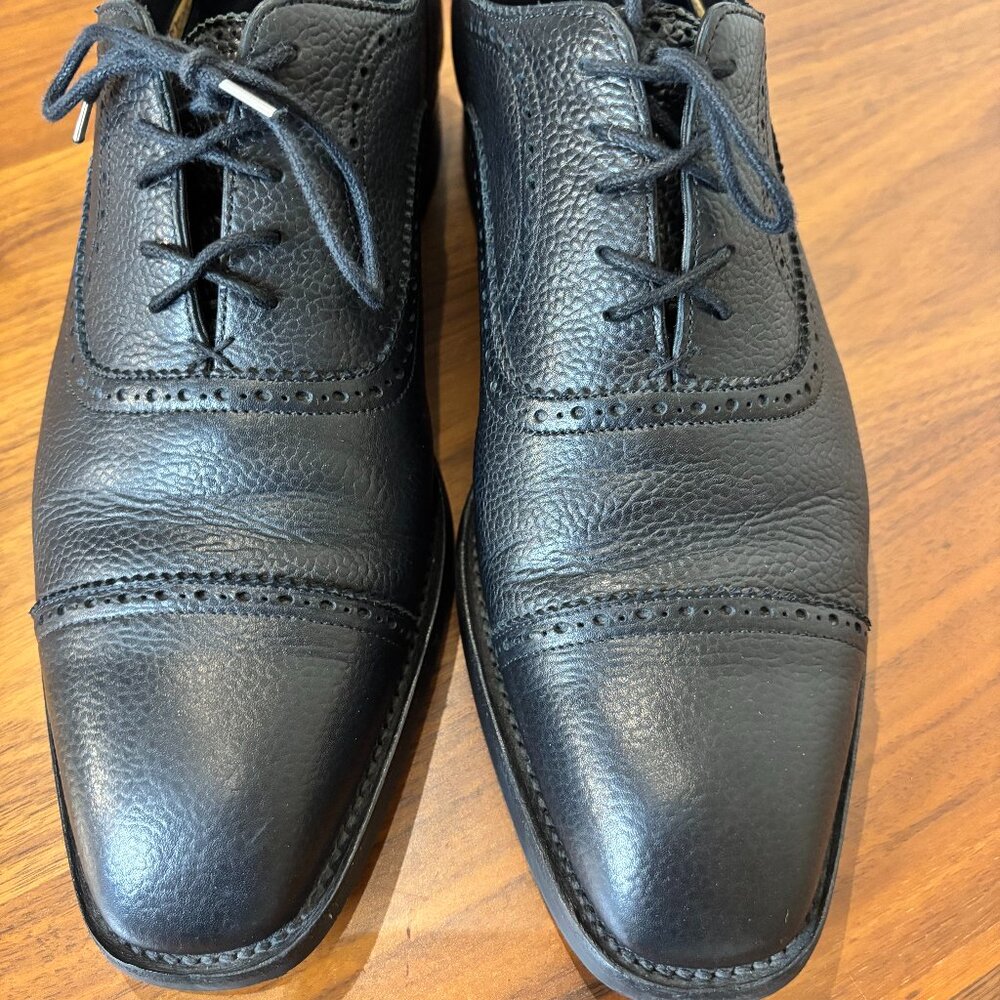 Barker Black Cap-Toe Oxfords – UK 9.5 (US 10.5)